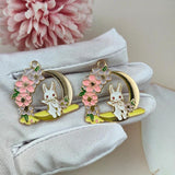 10pcs Flower Wreath Enamel Metal Charms for DIY Jewelry Making