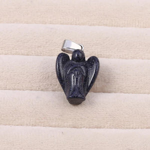 2 PCS Crystal Reiki Healing Angel Pendant DIY Jewelry Gift