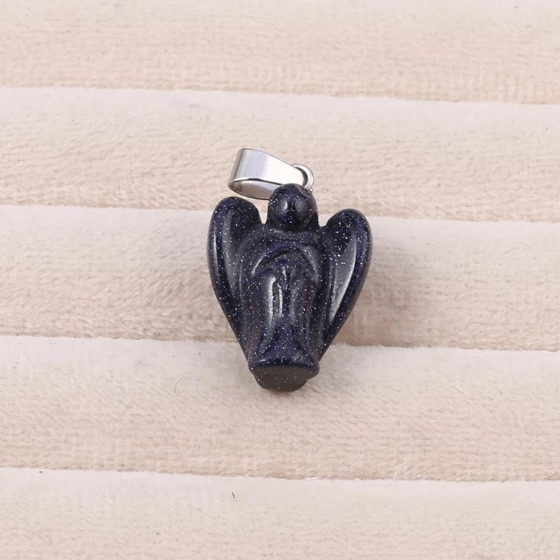 2 PCS Crystal Reiki Healing Angel Pendant DIY Jewelry Gift