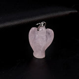 2 PCS Crystal Reiki Healing Angel Pendant DIY Jewelry Gift
