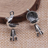 10pcs Antique Silver Plated BBQ Charms Pendant for Jewelry Making