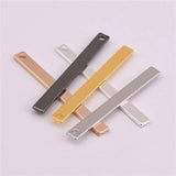 Smooth Copper Pendant Earrings DIY Jewelry Accessories