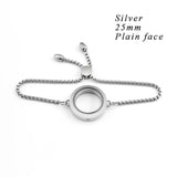 316L Stainless Steel Magnetic Locket Bracelet Floating Charms Locket