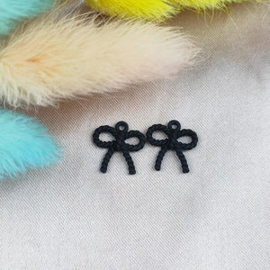 20pcs Colorful Bow Knot Enamel Charms Zinc Alloy Mini Bow Pendants