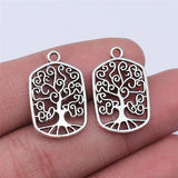 20pcs Antique Silver Tree Of Life Charms for DIY Jewelry Making