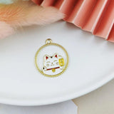 10pcs Wreath Fruit Enamel Metal Charms for Jewelry Making DIY Bracelet Finding