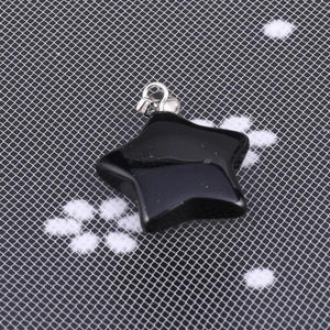5 pcs Natural Star Agate Reiki Crystal Pendant DIY Jewelry Making