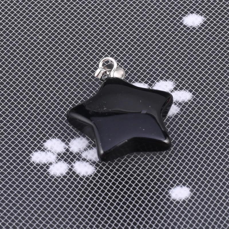 5 pcs Natural Star Agate Reiki Crystal Pendant DIY Jewelry Making
