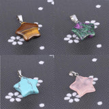 5 pcs Natural Star Agate Reiki Crystal Pendant DIY Jewelry Making