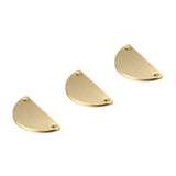 20PCS Copper Brass Semicircle Charms Pendants For DIY Jewelry Making
