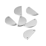 20PCS Copper Brass Semicircle Charms Pendants For DIY Jewelry Making