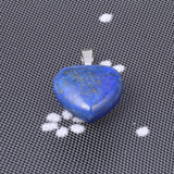 2 PCS Love Shape Agate Tiger Eye Pendant DIY Charm Jewelry Making
