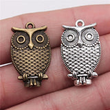 10pcs Owl Pendants Charm Pendant Antique Silver/Bronze Plated 28x18mm