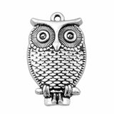10pcs Owl Pendants Charm Pendant Antique Silver/Bronze Plated 28x18mm