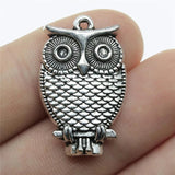 10pcs Owl Pendants Charm Pendant Antique Silver/Bronze Plated 28x18mm