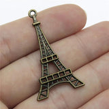 10pcs Eiffel Tower Charms 44x24mm DIY Jewelry Findings Antique Silver/Bronze