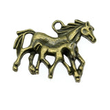 10pcs Horse Mother And Child Charms 28x23mm Jewelry Making Antique Silver Bronze