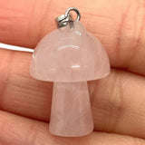 Stone Pendants Amethyst Crystal Quartz Tiger Eye Agate Mushrooms Shape