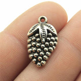 20pcs 21x12mm Grape Charms Pendants Jewelry Making Antique Silver Bronze Plated