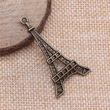 10pcs Eiffel Tower Charms Antique Silver/Bronze DIY Jewelry Making Findings