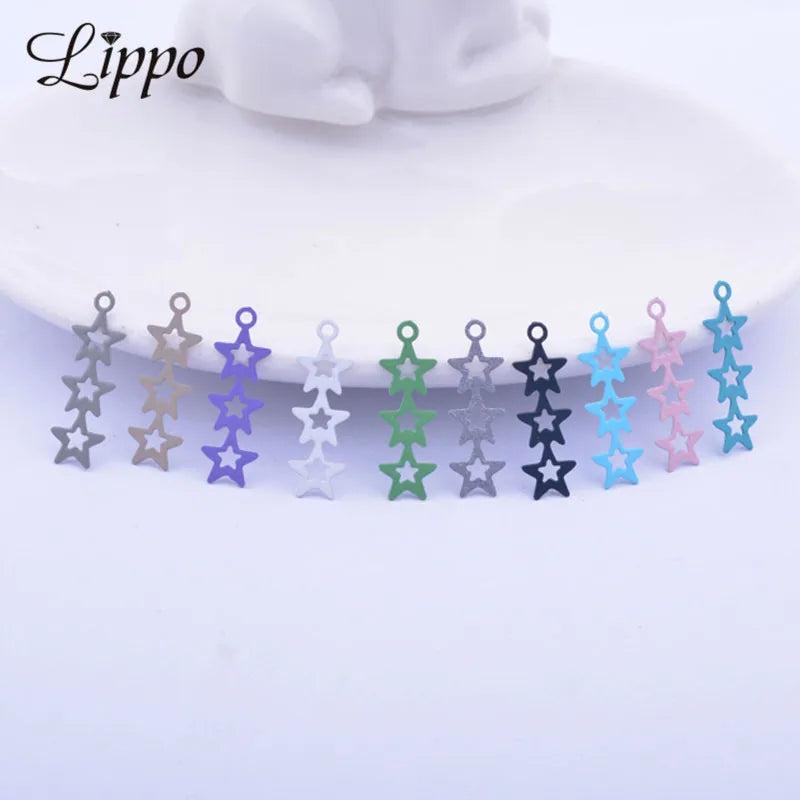 50pcs Leaf Charms Earring Pendant Leaves Findings For Woman Bijoux