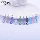 50pcs Leaf Charms Earring Pendant Leaves Findings For Woman Bijoux