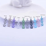 50pcs Leaf Charms Earring Pendant Leaves Findings For Woman Bijoux