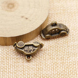 10pcs 23x15mm 3D Car Pendant Car Charms Antique Silver/Antique Bronze Plated