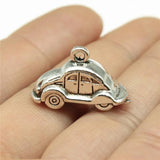 10pcs 23x15mm 3D Car Pendant Car Charms Antique Silver/Antique Bronze Plated