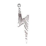 10pcs 50x14mm Lightning Charms Pendants Antique Silver/Bronze Plated
