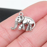 10pcs Elephant Charms Antique Silver Bronze DIY Jewelry Making