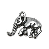 10pcs Elephant Charms Antique Silver Bronze DIY Jewelry Making