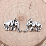 10pcs Elephant Charms Antique Silver Bronze DIY Jewelry Making