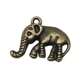 10pcs Elephant Charms Antique Silver Bronze DIY Jewelry Making