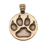 10pcs Dog Paw Pendant for Necklace Making Antique Bronze Silver Plated DIY Jewel