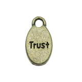 20pcs 15x8mm Bronze Trust Charms Jewelry Findings for Making