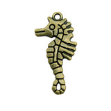 10pcs Double Sided Hippocampal Charms Antique Silver/Bronze for DIY Jewelry