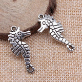 10pcs Double Sided Hippocampal Charms Antique Silver/Bronze for DIY Jewelry