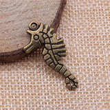10pcs Double Sided Hippocampal Charms Antique Silver/Bronze for DIY Jewelry