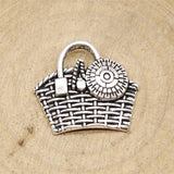 10pcs Handbag Charms Antique Silver Plated Charms Jewelry Findings