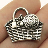 10pcs Handbag Charms Antique Silver Plated Charms Jewelry Findings