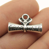 10pcs 22x13mm Diploma Graduate Charms for DIY Jewelry Making Pendant