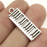 10pcs Piano Keyboard Charms Antique Silver Plated Pendant Charms