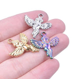 10PCS Angel Pendant Charms Stainless Steel DIY Accessories