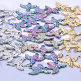 10PCS Angel Pendant Charms Stainless Steel DIY Accessories