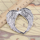 5pcs Angel Wings 74x69mm Tibetan Pendants Antique Craft