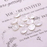 5pcs Natural Seawater Shell Pendant Pearl Leaf Carving DIY Necklace Making