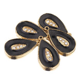 5pcs Stainless Steel Enamel Drop Charms for DIY Jewelry Making