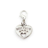 Heart Dangle Charms Lobster Clasp DIY Bracelet Pendants