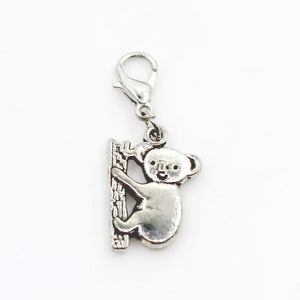 20pcs Koala Dangle Charms Lobster Clasp DIY Bracelet Necklace Pendants